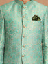 Men's Green Woven Jodhpuri